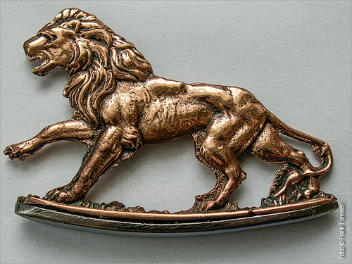 Feuerschläger Bronze Oberteil in Löwenform - Replik von Trommer Archaeotechnik